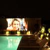 Creates outdoor Home Theater...