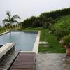 Rock speakers at the pool...