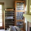 Audio system and CDs - note turntable on top...